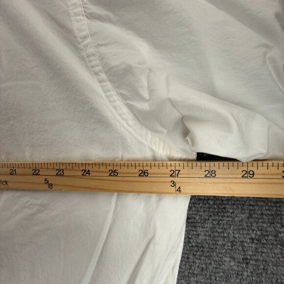 Gitman Bros Formal French Cuff Cotton Point 17.5 34 White Solid Button Up Shirt - Picture 13 of 14